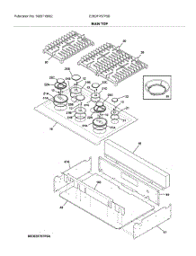 Main Top parts for Electrolux Range E36DF76TPSB from AppliancePartsPros.com