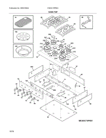 Cook Top parts for Electrolux Gas Cooktop E36GC76PRS3 from AppliancePartsPros.com