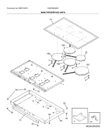 Main Top / Surface Units parts for Electrolux Electric Cooktop E36IC80QSS2 from AppliancePartsPros.com