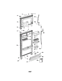 Doors parts for  Top-Mount Refrigerator E521TRM-21693A from AppliancePartsPros.com