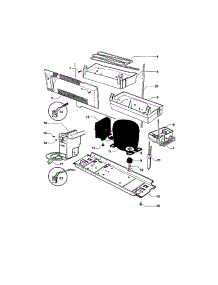 Compressor And Power Module parts for  Bottom-Mount Refrigerator E522 from AppliancePartsPros.com