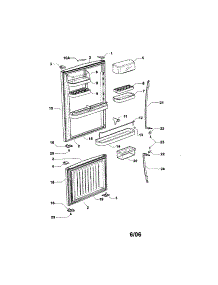 Doors parts for  Bottom-Mount Refrigerator E522A from AppliancePartsPros.com