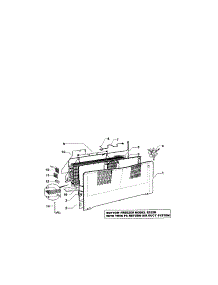 Fan / Cover / Evaporator parts for  Bottom-Mount Refrigerator E522A-21768A from AppliancePartsPros.com