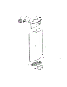 Electronic Module / Duct Covers parts for  Bottom-Mount Refrigerator E522A-21768A from AppliancePartsPros.com