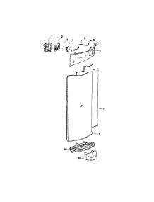 Electronic Module / Duct Covers parts for  Bottom-Mount Refrigerator E522BLE-21767A from AppliancePartsPros.com