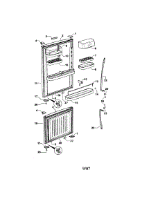 Doors parts for  Bottom-Mount Refrigerator E522BLE-21767D from AppliancePartsPros.com