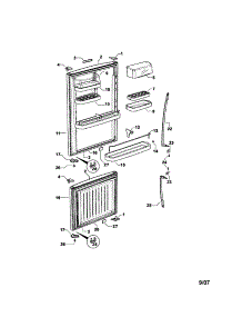 Doors parts for  Bottom-Mount Refrigerator E522BLE-21767E from AppliancePartsPros.com