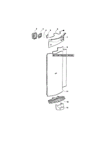 Electronic Module / Duct Covers parts for  Bottom-Mount Refrigerator E522BLE-21767E from AppliancePartsPros.com
