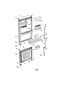 Doors parts for  Bottom-Mount Refrigerator E522BLM-21638A from AppliancePartsPros.com