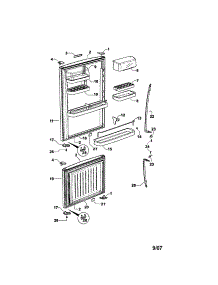 Doors parts for  Bottom-Mount Refrigerator E522BLX-21640F from AppliancePartsPros.com