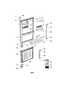 Doors parts for  Bottom-Mount Refrigerator E522BLXFD-21964B from AppliancePartsPros.com