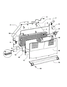 Evaporator parts for  Bottom-Mount Refrigerator E522BLXU-22273A from AppliancePartsPros.com