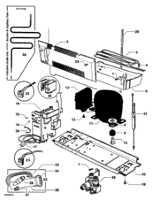 Compressor parts for  Bottom-Mount Refrigerator E522BLXU-22273A from AppliancePartsPros.com