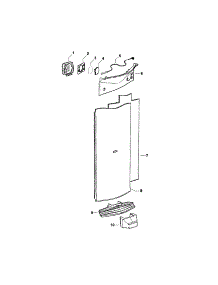 Electronic Module / Duct Covers parts for  Bottom-Mount Refrigerator E522BRE-21768D from AppliancePartsPros.com