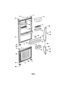 Doors parts for  Bottom-Mount Refrigerator E522BRT-21925A from AppliancePartsPros.com