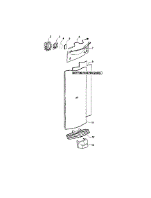 Electronic Module / Duct Covers parts for  Bottom-Mount Refrigerator E522BRT-21925A from AppliancePartsPros.com