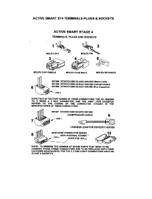 St4 Terminals / Plugs / Sockets parts for  Bottom-Mount Refrigerator E522BRT-21925D from AppliancePartsPros.com
