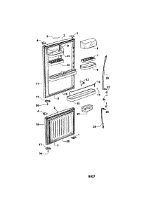 Doors parts for  Bottom-Mount Refrigerator E522BRX-21639A from AppliancePartsPros.com