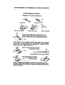 St4 Terminals / Plugs / Sockets parts for  Bottom-Mount Refrigerator E522BRX-21639A from AppliancePartsPros.com