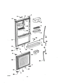 Doors parts for  Refrigerator E522BRX-21639E from AppliancePartsPros.com