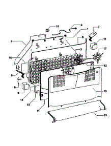 Fan / Cover / Evaporator Assy parts for  Bottom-Mount Refrigerator E522BRXFD from AppliancePartsPros.com