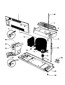 Compressor / Power Module parts for  Bottom-Mount Refrigerator E522BRXFD from AppliancePartsPros.com