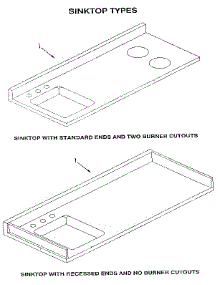 Standard Stainless Steel Sinks parts for Dwyer Range E57SC from AppliancePartsPros.com