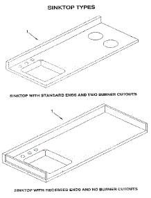 Standard Stainless Steel Sinks parts for Dwyer Range E60SC from AppliancePartsPros.com