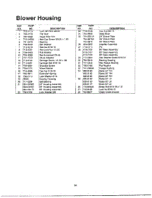 Blower Housing Page 2 parts for Mtd Gas Snowblower E642E from AppliancePartsPros.com