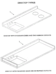 Standard Stainless Steel Sinks parts for Dwyer Range E84SCR from AppliancePartsPros.com
