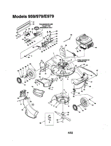 Engine / Deck-21" / Wheel parts for Mtd Gas Walk-Behind Mower E970-E979 from AppliancePartsPros.com