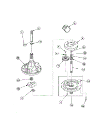 Transmission parts for Alliance Washer EA2111WA from AppliancePartsPros.com