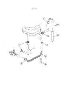 Drain Hose / Strain Relief / Sleeve parts for Alliance Washer EA2721LA from AppliancePartsPros.com