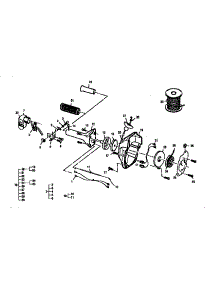 Starter / Clutch Housing Assembly parts for Lowrance Gas Line Trimmer EAGER BEAVER 287BC 12-400128-08 from AppliancePartsPros.com