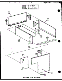 Uplow Coil Housing (D54921-16 / P54921-16C) (D54921-20 / P54921-20C) (D54921-21 / P54921-21C) (D54921-24 / P54921-24C) (D54921-28 / P54921-28C) parts for Amana Central Air Conditioner EAQ48X/P54919-9C from AppliancePartsPros.com