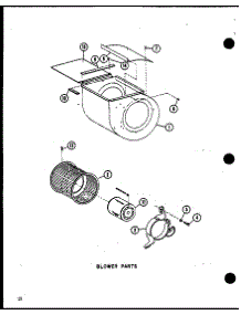 Blower Parts (Ebch4210ma / P9999501c) (Ebch4810ma / P9999502c) (Ebch6010ma / P9999503c) parts for Amana Central Air Conditioner EBCH4210MA/P9999501C from AppliancePartsPros.com