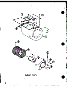 Blower Parts (Ebcu4810mb / P6752103c) (Ebcu6010mb / P6752104c) parts for Amana Central Air Conditioner EBCU6010MB/P6752104C from AppliancePartsPros.com
