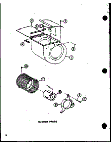 Blower Parts (Ebcu4810md / P6866501c) (Ebcu6010md / P6866502c) parts for Amana Central Air Conditioner EBCU6010MD/P6866502C from AppliancePartsPros.com