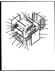 Main Body parts for Caloric Electric Range EBE22AA0CEH-P1142442NW from AppliancePartsPros.com