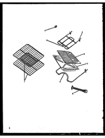 Elements / Rack parts for Caloric Electric Range EBE24AA0CEH-P1142443NW from AppliancePartsPros.com