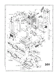 Upright Vac parts for Sharp Upright Vacuum EC-12TWT7 from AppliancePartsPros.com