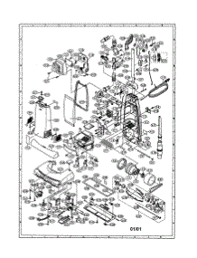 Upright Vac parts for Sharp Upright Vacuum EC-TU4810 from AppliancePartsPros.com