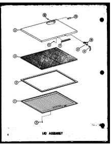 Lid Assembly parts for Amana Chest Freezer EC10B-C/P7398034WC from AppliancePartsPros.com