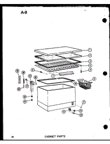 Cabinet Parts (Ec7-C / P60318-47Wc) (Ec7-A / P60318-47Wa) (Ec7 / P60318-47W) (Ec7-Ag / P60318-47Wg) (Ec9 / P60318-49W) (Ec9-C / P60318-49Wc) (Ec9-A / P60318-49Wa) (Ec9-Ag / P60318-49Wg) parts for Amana Chest Freezer EC28F-AG/P60330-69WG from AppliancePartsPros.com