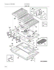 Cooktop parts for Electrolux Cooking ECCG3068AS from AppliancePartsPros.com