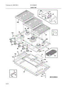 Cooktop parts for Electrolux Cooking ECCG3668AS from AppliancePartsPros.com