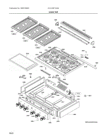 Cook Top parts for Electrolux Gas Cooktop ECCG3672ASA from AppliancePartsPros.com