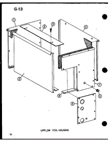 Upflow Coil Housing (D67635-28 / P67635-28C) (D67635-24 / P67635-24C) (D67635-20 / P67635-20C) (D67635-16 / P67635-16C) parts for Amana Central Air Conditioner ECFC24AOM-C/P67487-9C from AppliancePartsPros.com