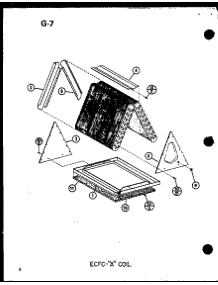 Ecfc-"A" Coil (Ecfc24aom-C / P67487-9C) (Ecfc30aom-C / P67487-10C) parts for Amana Central Air Conditioner ECFC30AOM-C/P67487-10C from AppliancePartsPros.com