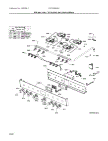 Control Panel  /  Top Burner Gas Configuration parts for Electrolux Range ECFD3068ASA from AppliancePartsPros.com